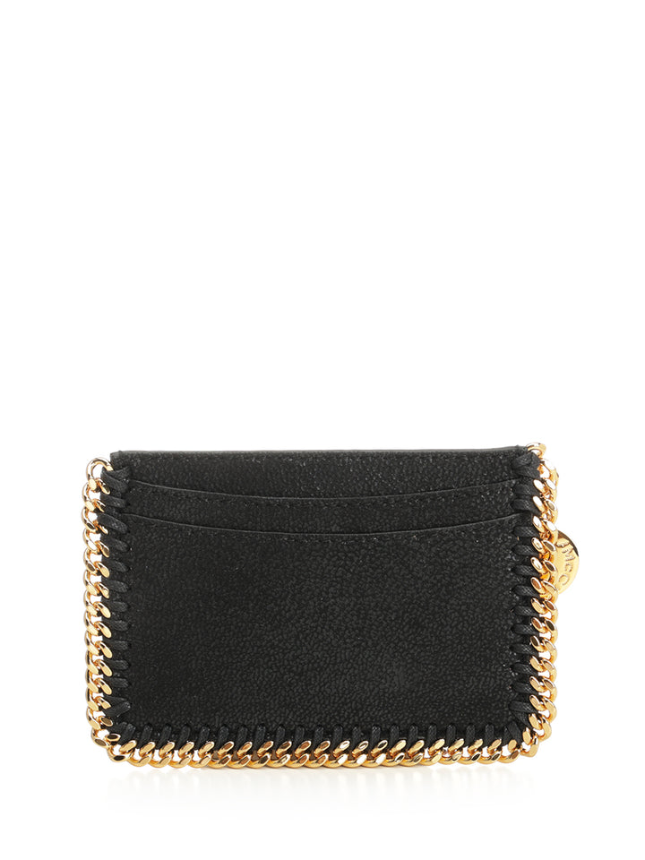 Stella Mccartney Falabella Card Holder Wallets - Black | 2790a399f2cccdcc4b174a5c9e22fc8cce08d824