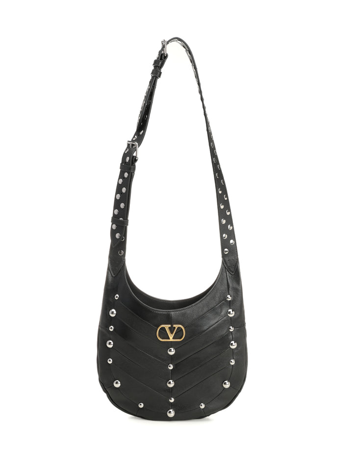 Valentino Garavani Hoboho Shoulder Bags - Black | 34c85ca0b2ab10ad1a5065bc674887faf1bc0dcb