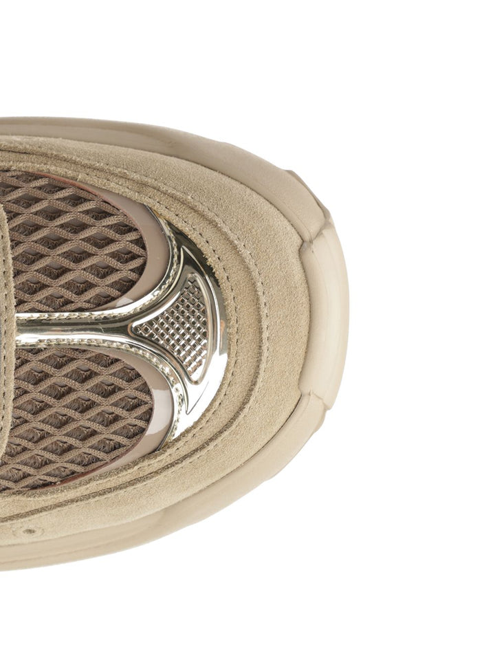 Roger Vivier Viv' On The Run Sneakers Lace-Up Shoes - Beige | 960fecfd814fabf72be902973a38b50c27a8921d