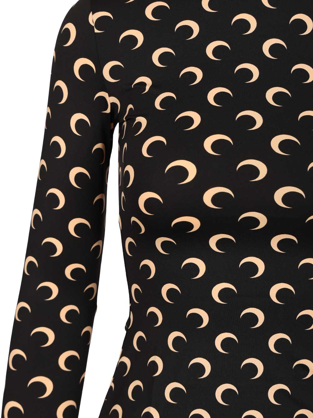 Marine Serre Second Skin Crewneck Top Tops - Black | bd96334b3d257107b8d64c4eed7fdfcb9e252028