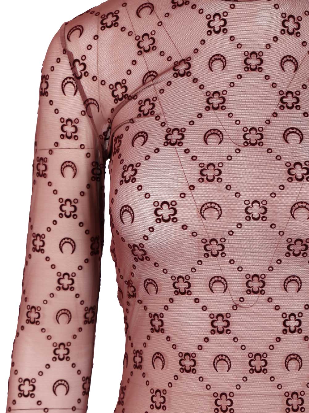 Marine Serre Moonogram Mini Crewneck Dress Dresses - Violet | 47e89b15cd654f358f7420231980a7626d82995b