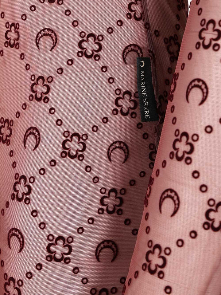 Marine Serre Moonogram Mini Crewneck Dress Dresses - Violet | 8f1a37bbba650e2ed69705b5b67a6ebb7380b3ac