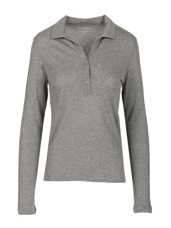 Al Duca D'Aosta Cotton And Cashmere Polo Shirt T-Shirt - Grey | ef97f08ffbc0cf8890426fb6bca63da0396580fa