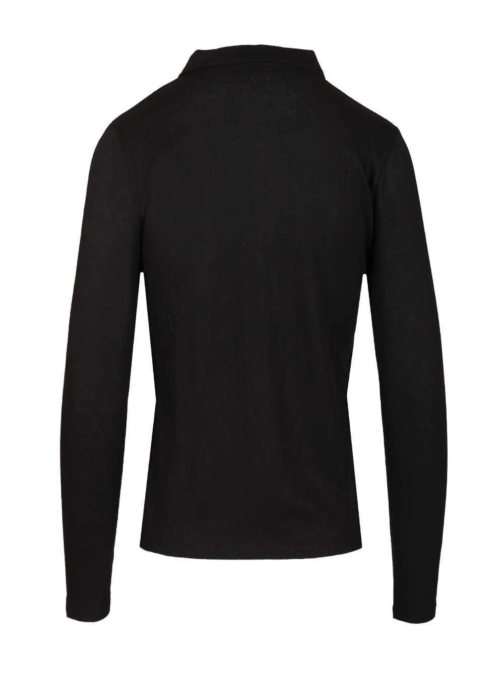 Al Duca D'Aosta Cotton And Cashmere Polo Shirt T-Shirt - Black | 1578a5c65df56d2bf1fb206e315493421db3b53d