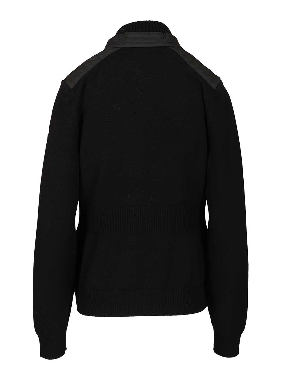 Moncler Grenoble Padded Wool Cardigan Coats - Black | 4ba8d949e36a9ee90863176b4d7044557f1ffcf6