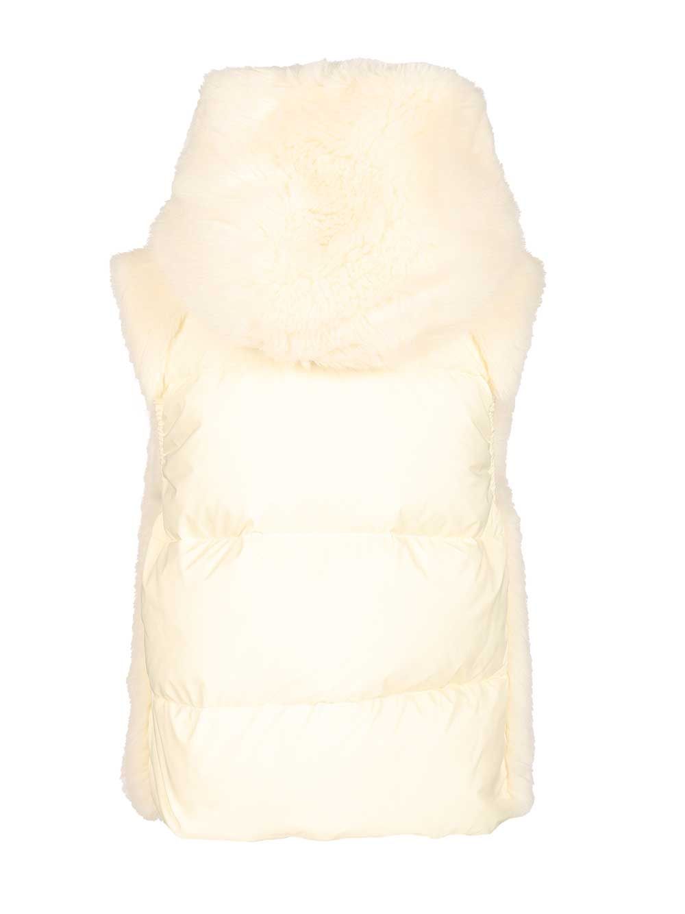 Moncler Grenoble Arve Down Padded Vest Coats - White | eb1ab3a609c6fed3a708824e56b558464785f981