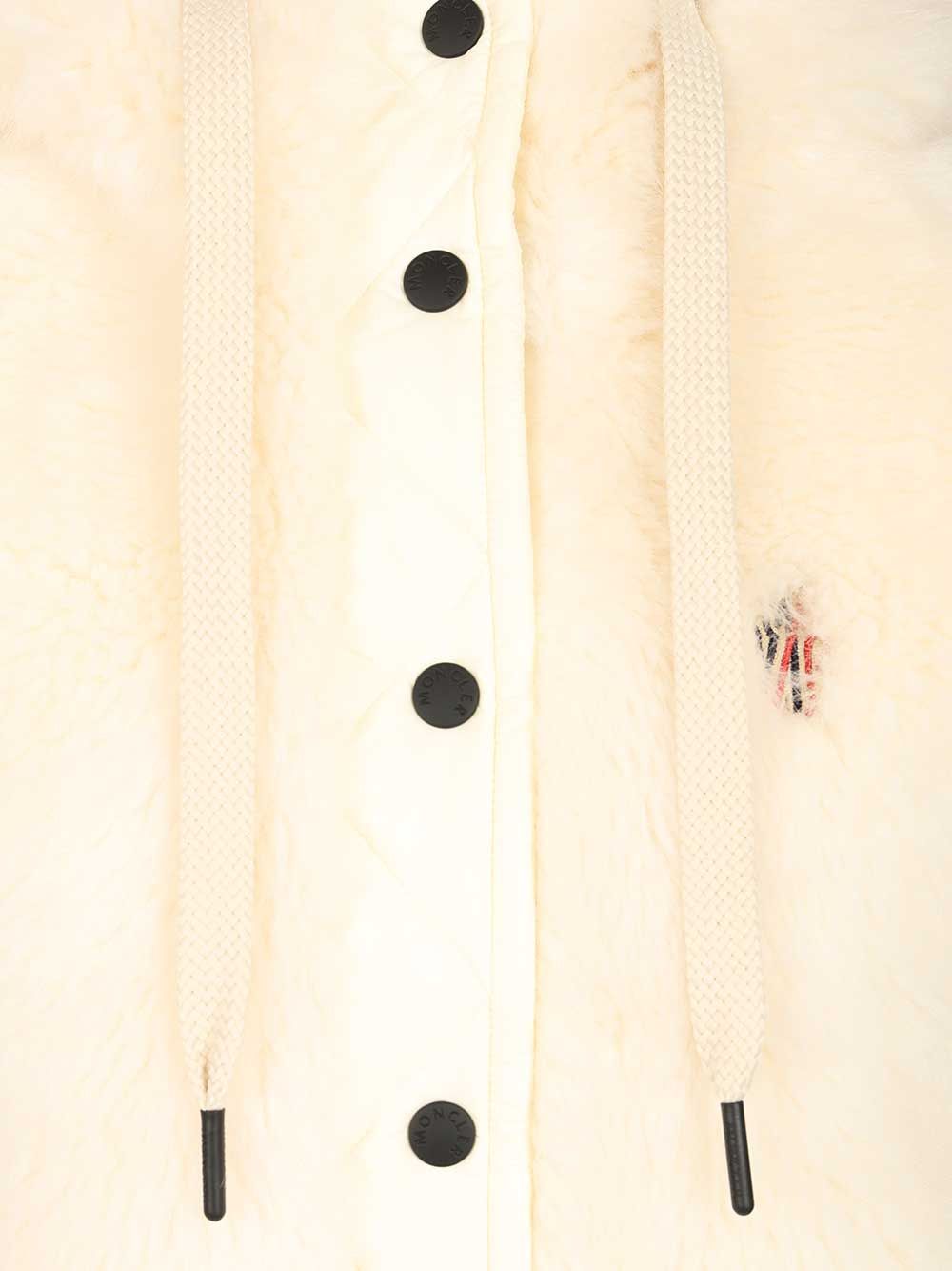 Moncler Grenoble Arve Down Padded Vest Coats - White | 3e2a318ce12353d55de75e2dc5e190caf4972387