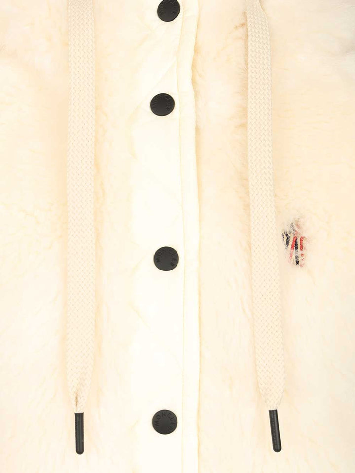 Moncler Grenoble Arve Down Padded Vest Coats - White | 3e2a318ce12353d55de75e2dc5e190caf4972387