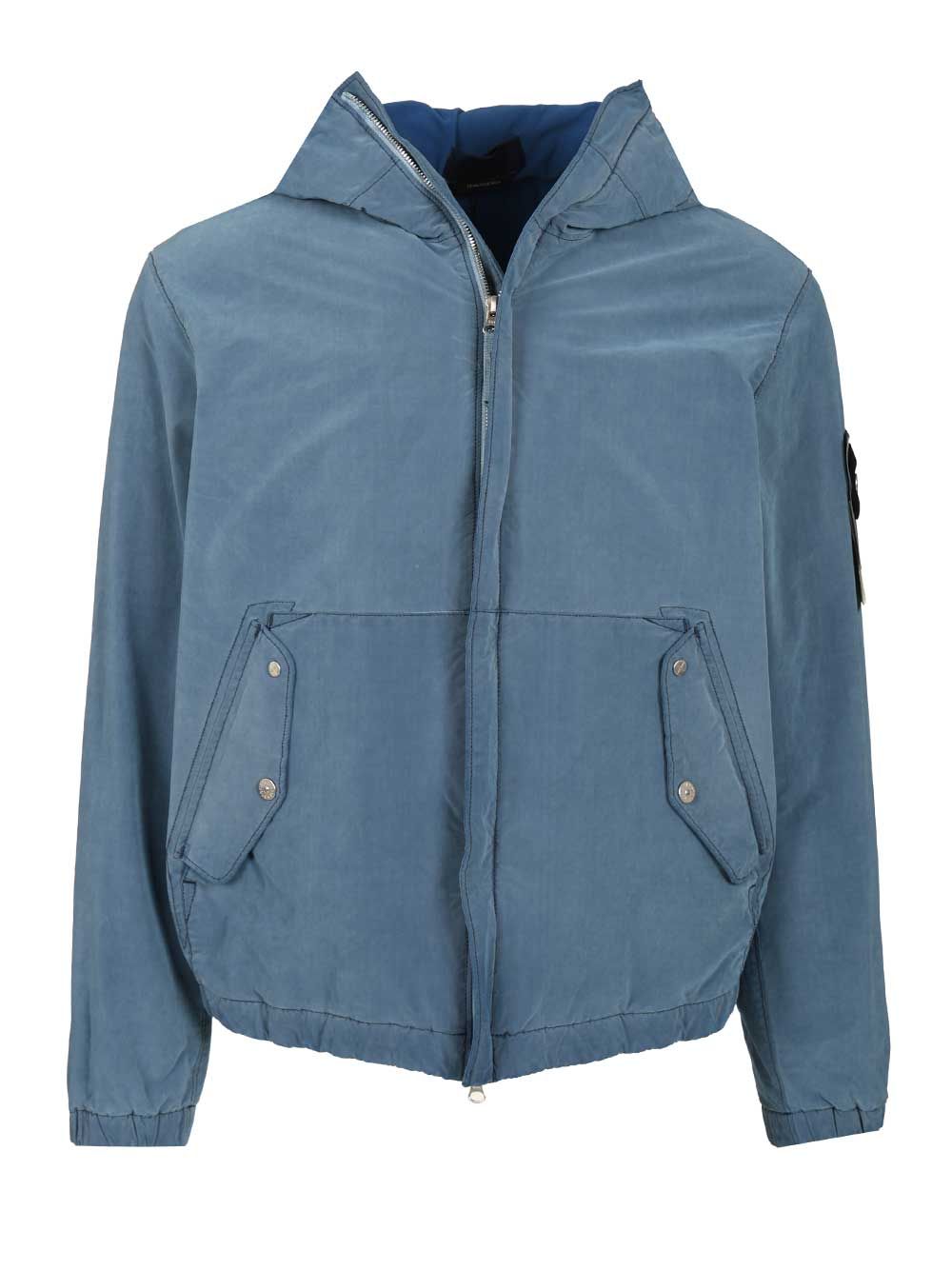 Stone Island Garment Dyed Jacket Jackets - Blue | a9e7e49899a9cbe648ebf51fa95cf756607fc10d