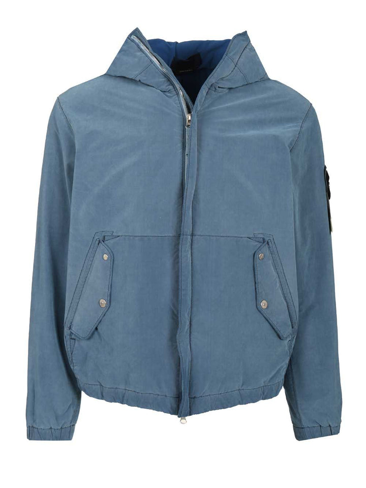Stone Island Garment Dyed Jacket Jackets - Blue | a9e7e49899a9cbe648ebf51fa95cf756607fc10d