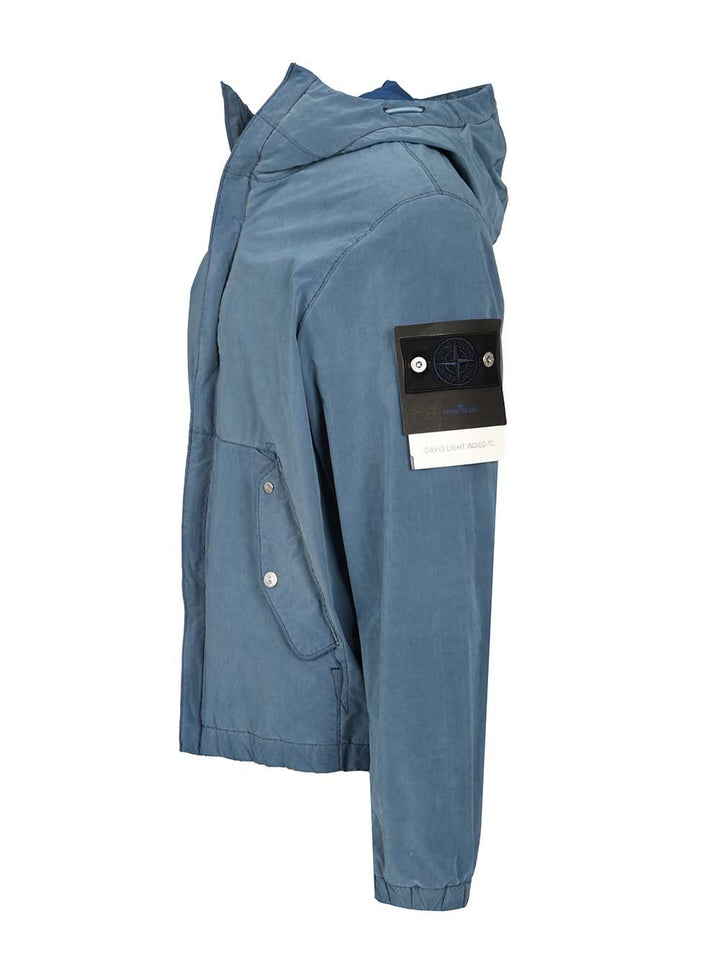 Stone Island Garment Dyed Jacket Jackets - Blue | 0a41a488487b6857e4505408d2c179429537a983