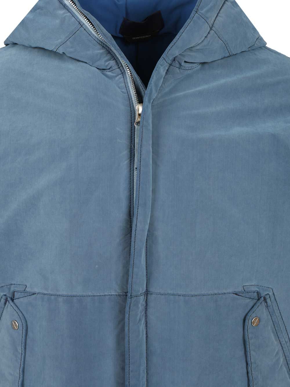 Stone Island Garment Dyed Jacket Jackets - Blue | 857e220dda8c823d99c5443af4f22e1973b77d2b