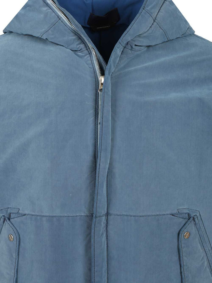 Stone Island Garment Dyed Jacket Jackets - Blue | 857e220dda8c823d99c5443af4f22e1973b77d2b