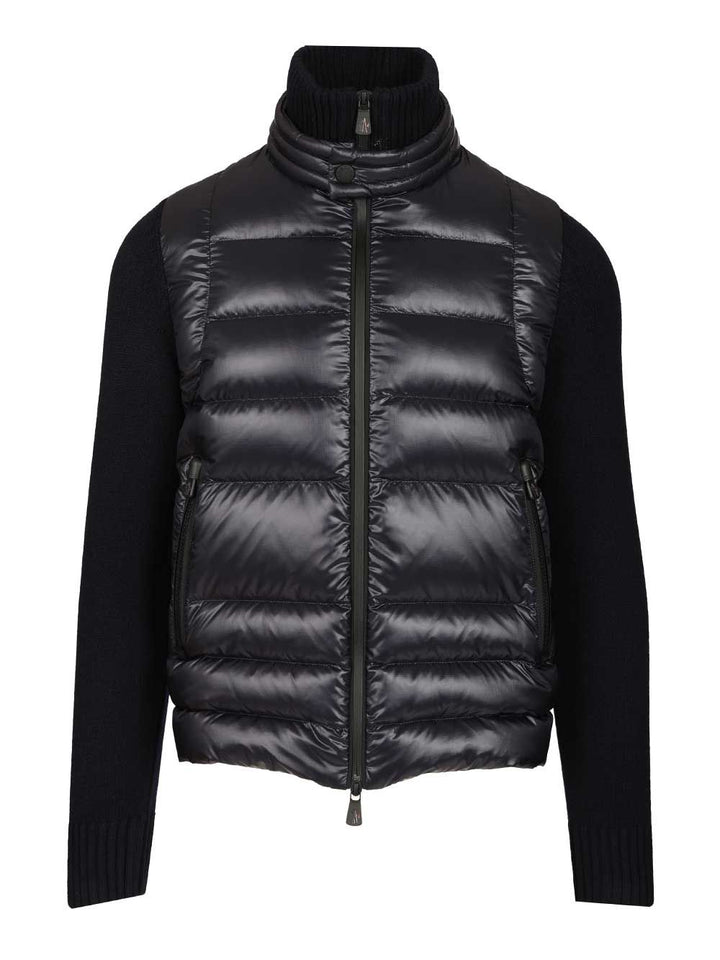 Moncler Grenoble Padded Cardigan Knitwear - Blue | 616589b69c75b4ca6e7378a28be8319e8882d0cd