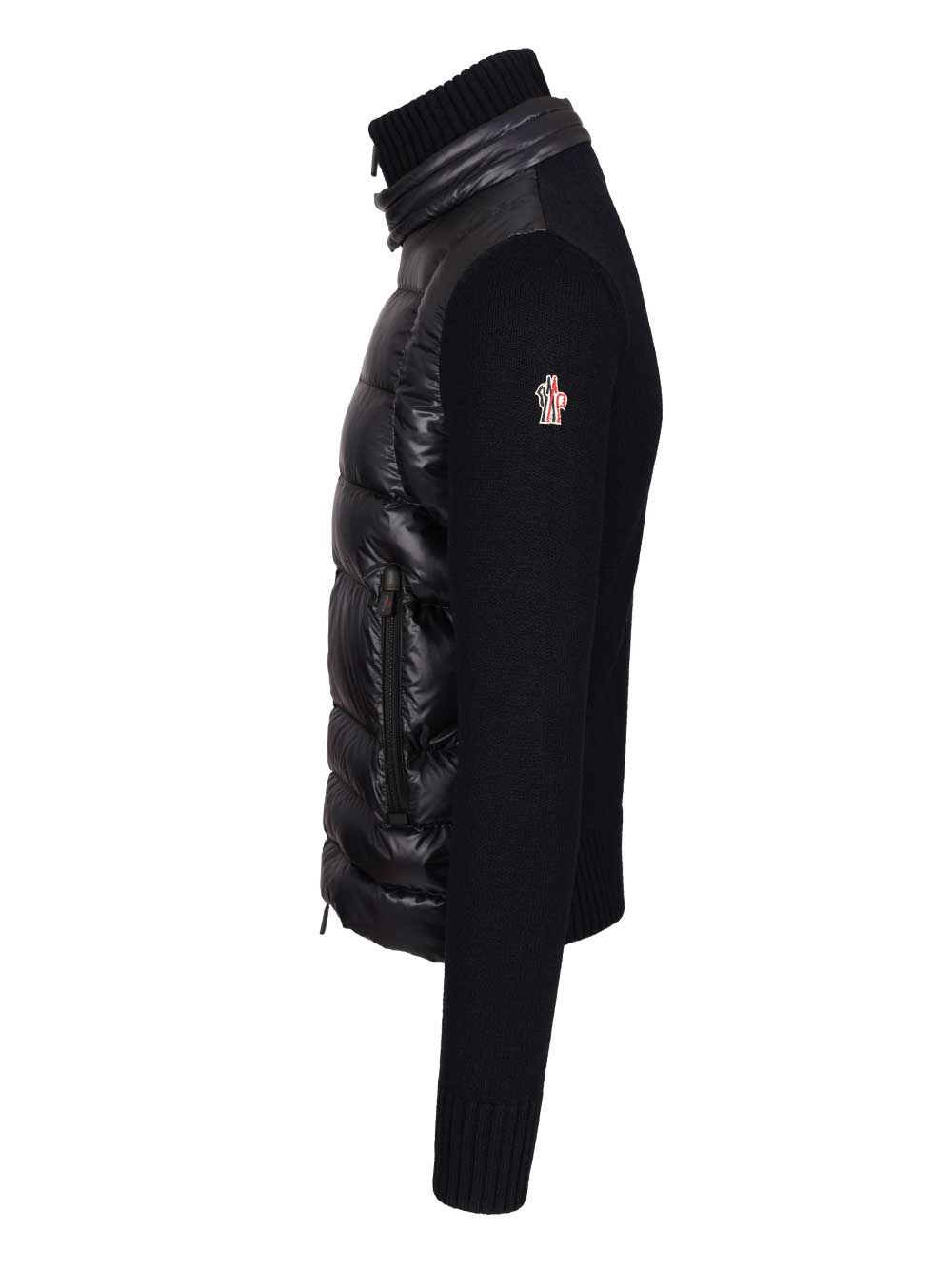 Moncler Grenoble Padded Cardigan Knitwear - Blue | e9465874a4fa1499b54157f62422d53e1353f978