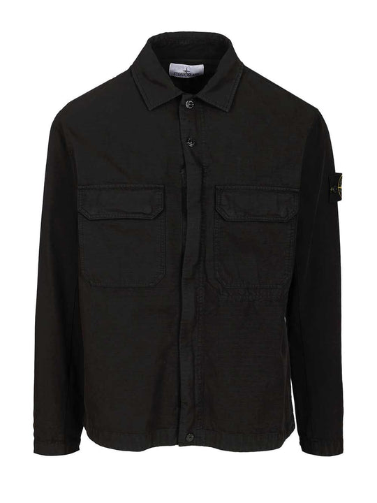 Field Jacket In Organic Cotton Shirts Black