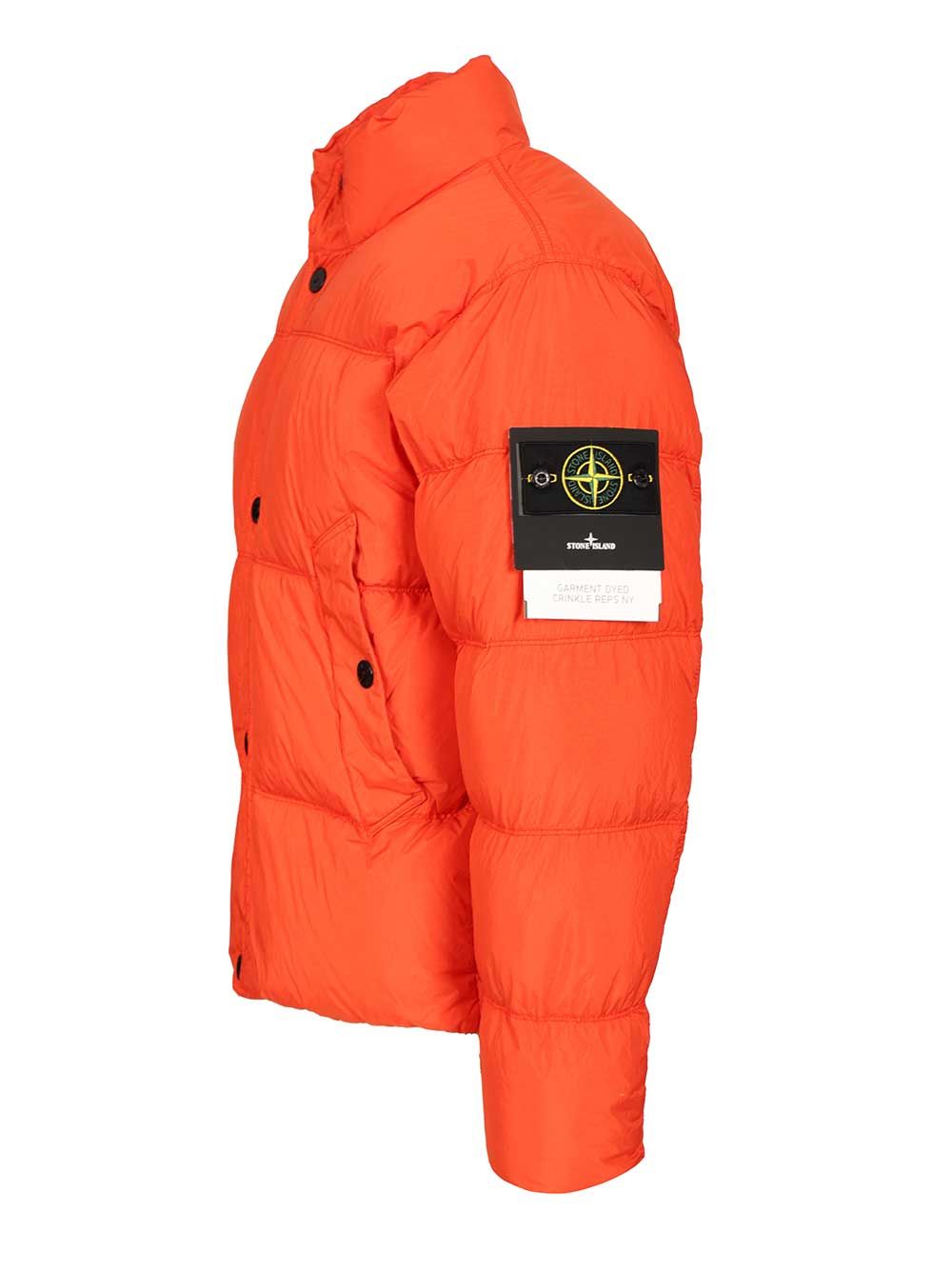 Stone Island Down Jacket In Lightweight Recycled Nylon Reps Coats - Red | 4facc6749828d22a6a28eae3cf4ce483f2fe4915