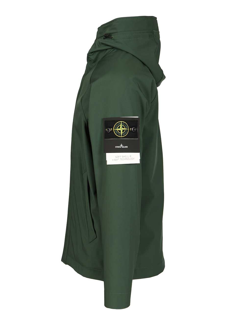 Stone Island Parka Soft Shell-R E.Dye® Coats - Green | de5e3a8f45da31fac9fedc88a177281278db7c45