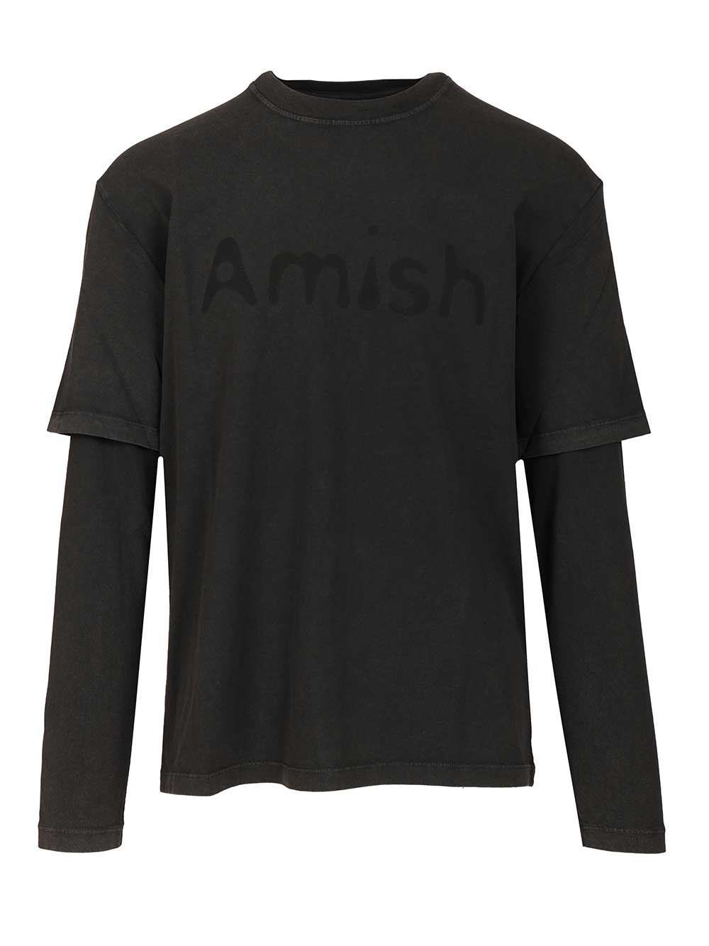 Amish Double-Sleeved T-Shirt - Black | 55db4b8eb9a0a4b489ed5f3c4d4026f7d7cd1c8c