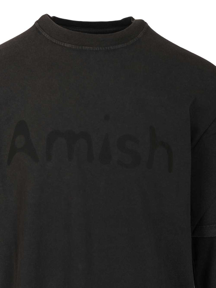 Amish Double-Sleeved T-Shirt - Black | 15263923241340124e89d7b6981fff5277c211c6