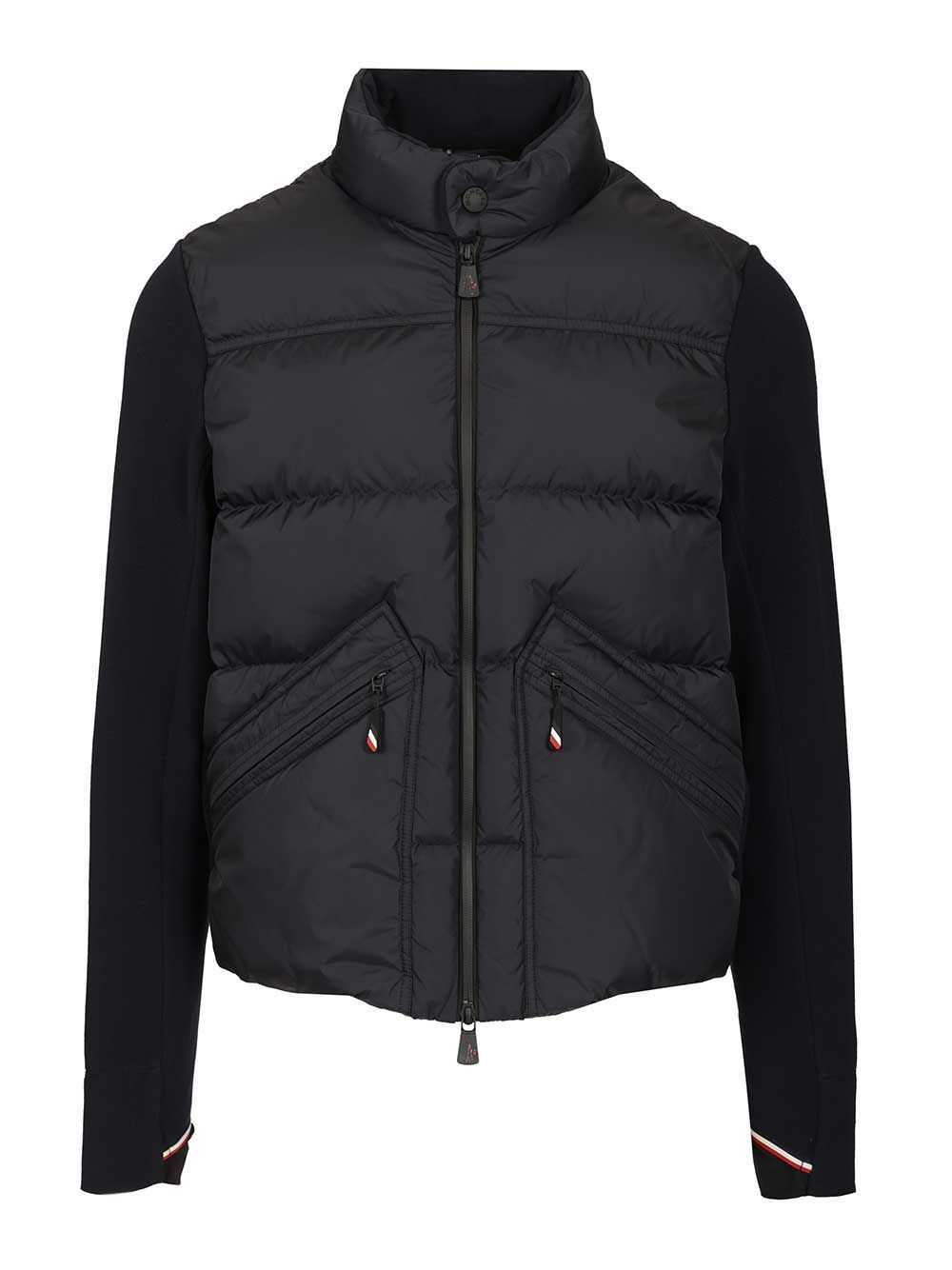 Moncler Grenoble Padded Cardigan Sweatshirts - Blue | 39a10a2678092f711b22dc58d0db4972eada0096