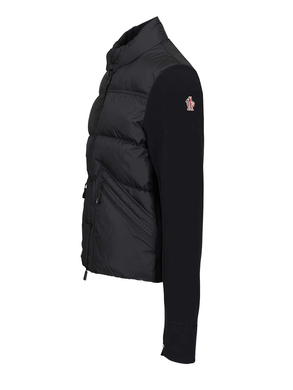 Moncler Grenoble Padded Cardigan Sweatshirts - Blue | 680db666b6e0d6e753310afe3570ff10d4f95242