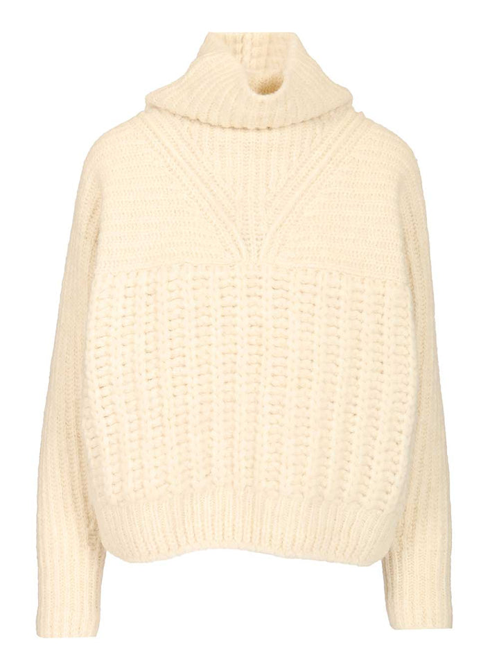 Moncler Grenoble Turtleneck Sweater Knitwear - White | b17173f55992e7d5ddda82a28b513dd6ca8935ec