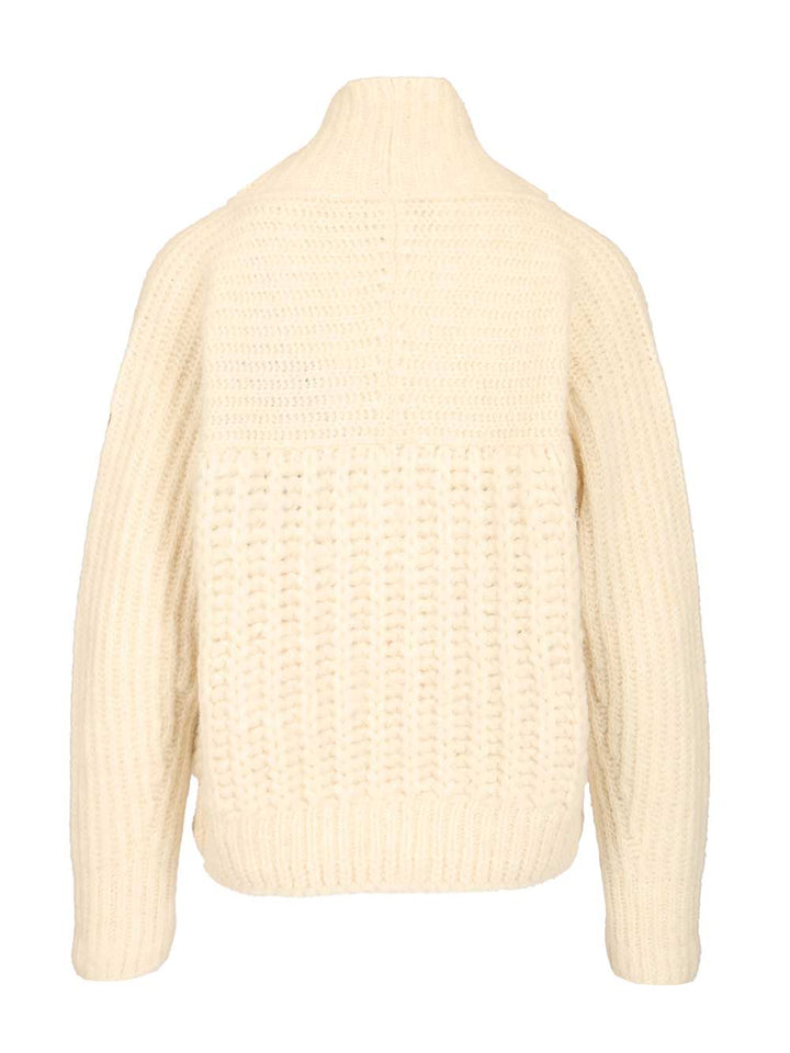 Moncler Grenoble Turtleneck Sweater Knitwear - White | 15a0fe5f127675ec0a4b8b7a2bb4af8d2d11cc75