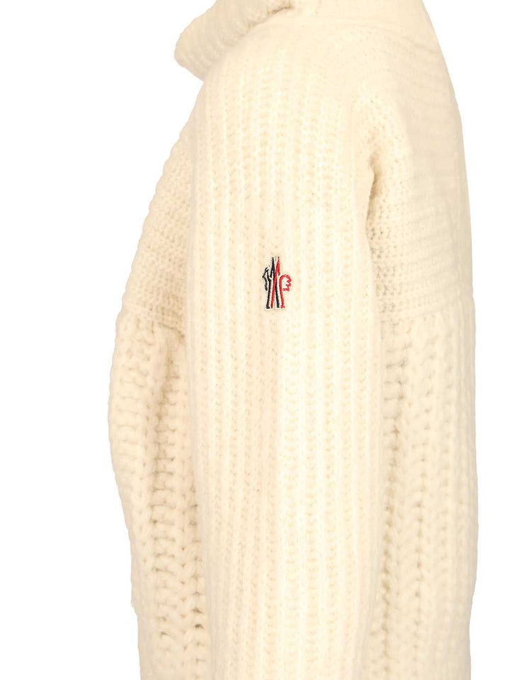 Moncler Grenoble Turtleneck Sweater Knitwear - White | d1d38ef542554175ada50734f6dcc355e6f7b9bd