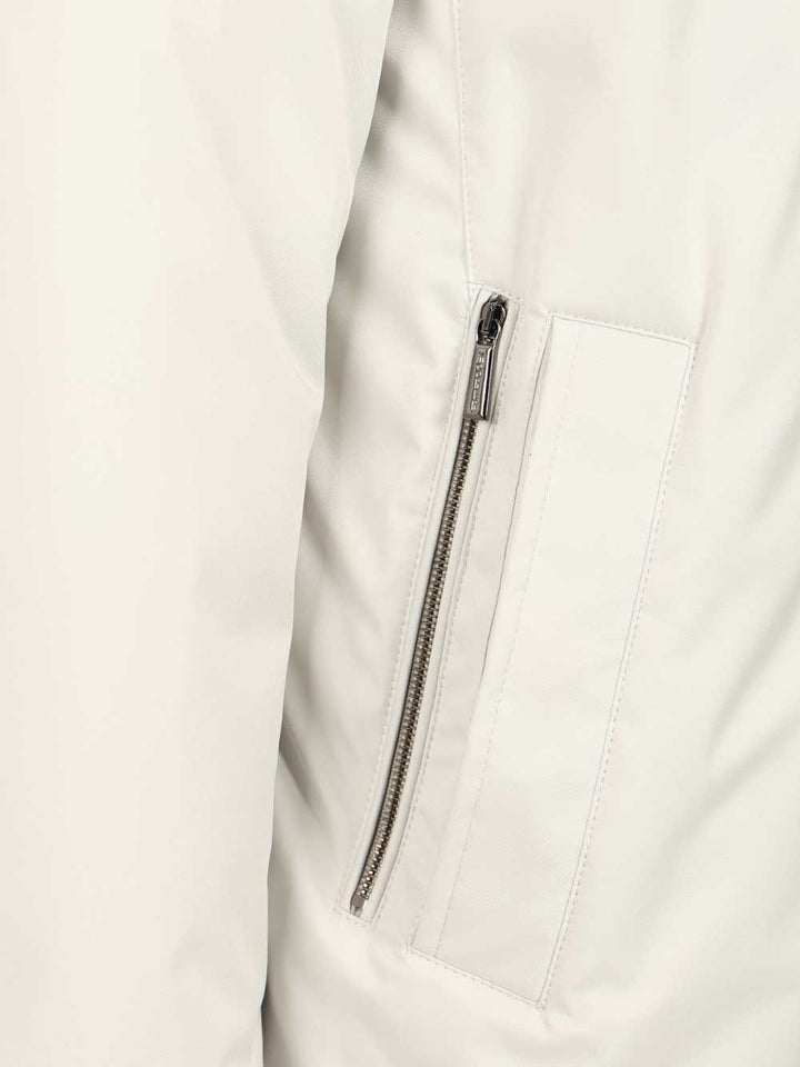 Moorer Vermont-Ads Long Down Jacket Coats - White | 6c70d1d1aa6a24d5a9744636738d927c64f553c5