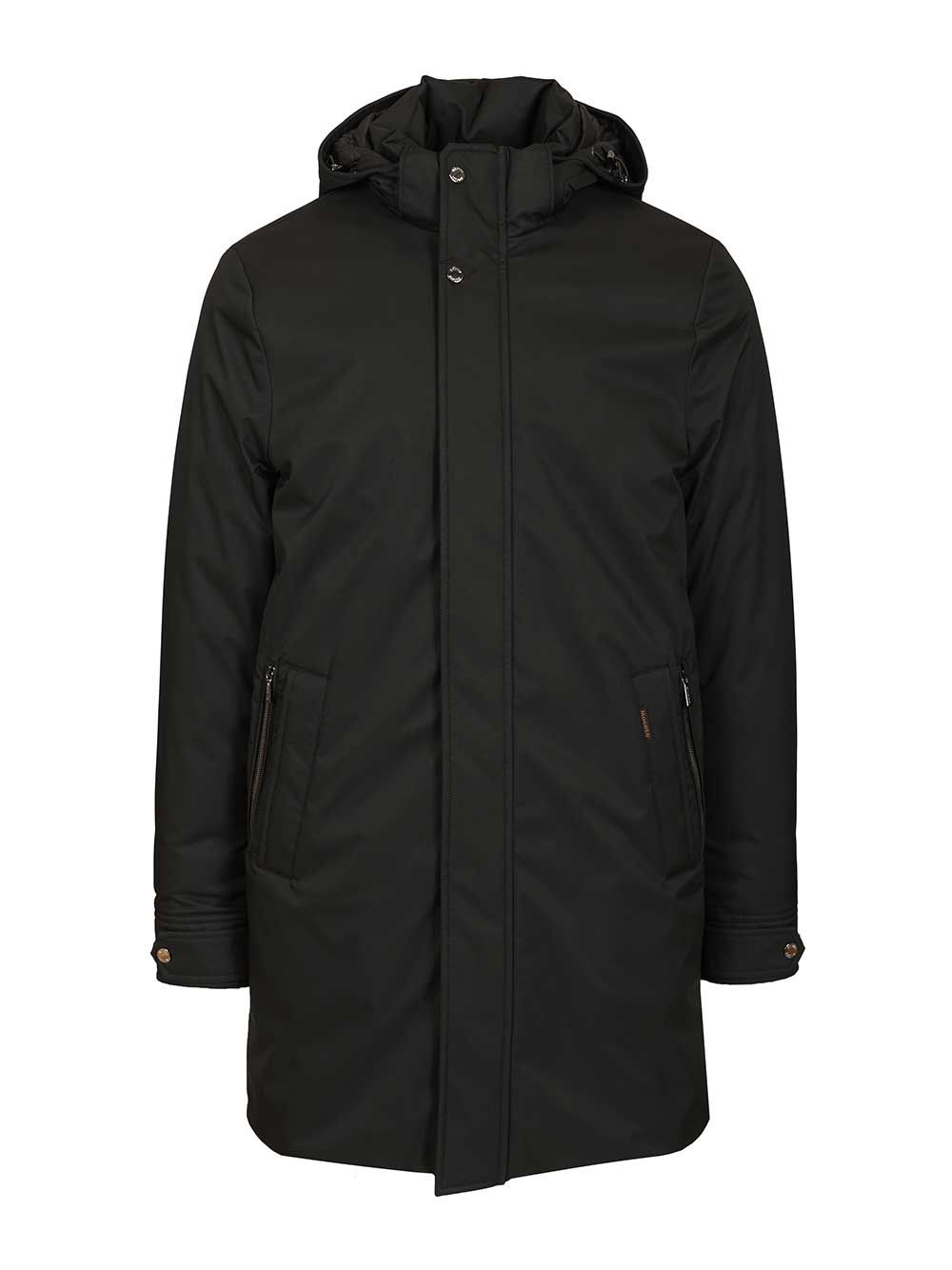 Moorer Vermont-Ads Long Down Jacket Coats - Black | 6bceb18034bd9c60c2643a4095ab11a63e01b917