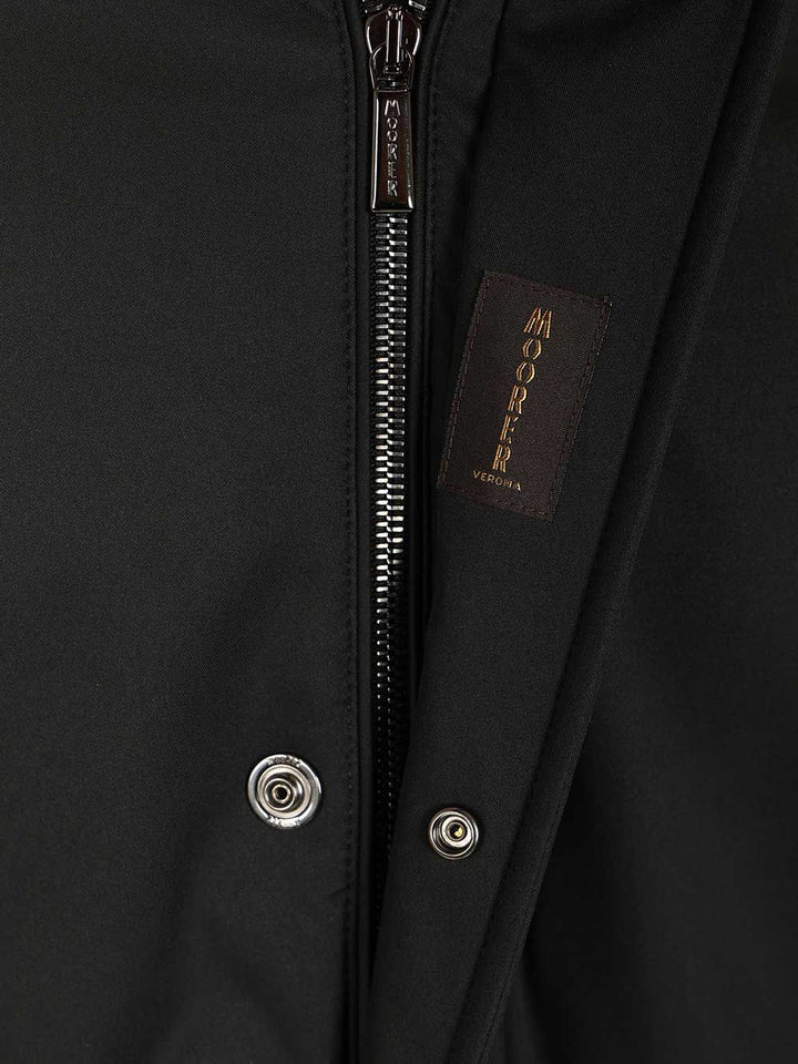 Moorer Vermont-Ads Long Down Jacket Coats - Black | 3399bc1150ab1381c6733f76de51481553ea254a