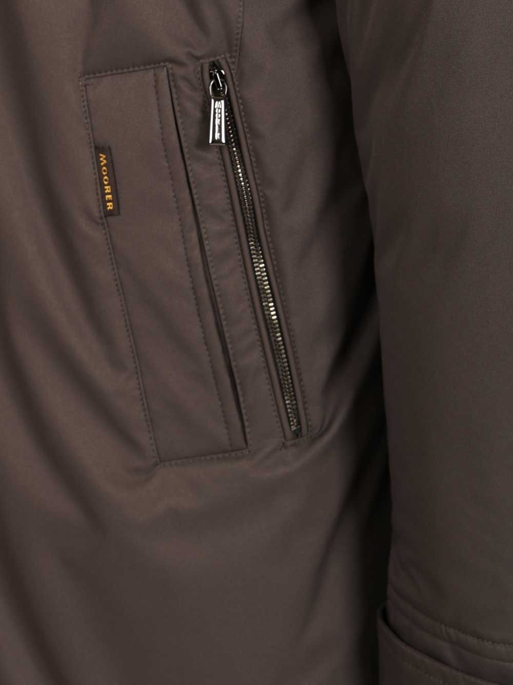 Moorer Vermont-Ads Long Down Jacket Coats - Grey | e341c6d4ba9a521676682703697759739ca1dbd1