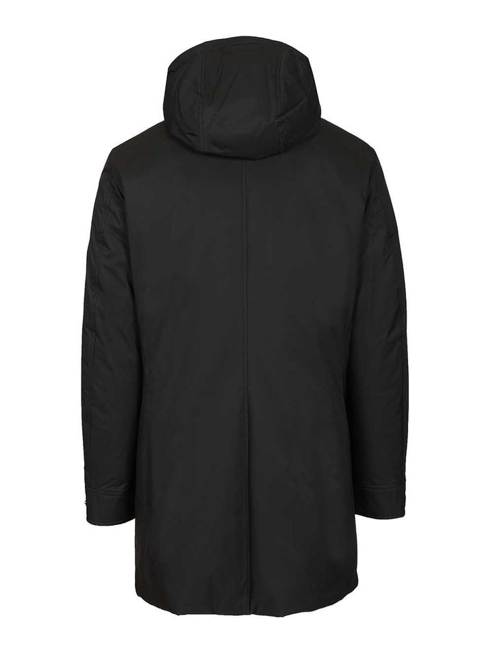 Moorer Vermont-Ads Long Down Jacket Coats - Blue | 5cde6185ba6d34f557f6bc568553a388ede18118