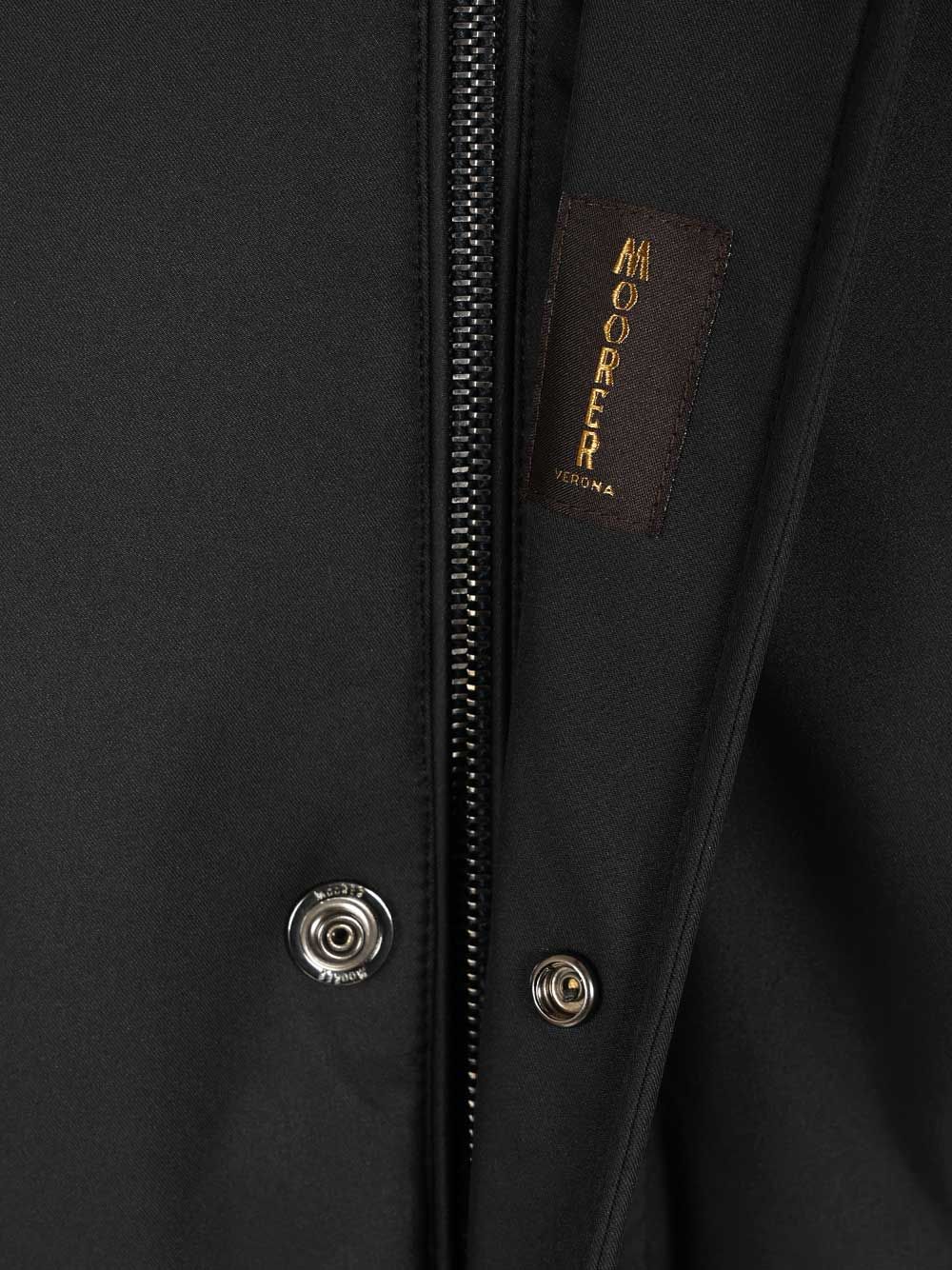 Moorer Vermont-Ads Long Down Jacket Coats - Blue | c67f421ebebce3e89cafd5ba1fd7fa6b9e22ac74