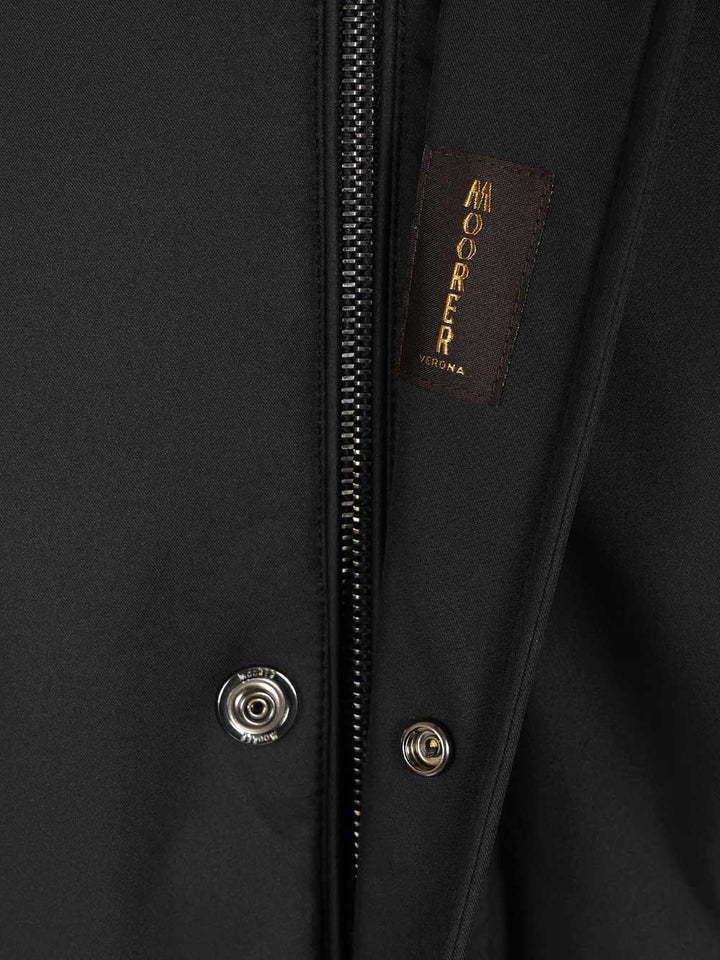 Moorer Vermont-Ads Long Down Jacket Coats - Blue | c67f421ebebce3e89cafd5ba1fd7fa6b9e22ac74