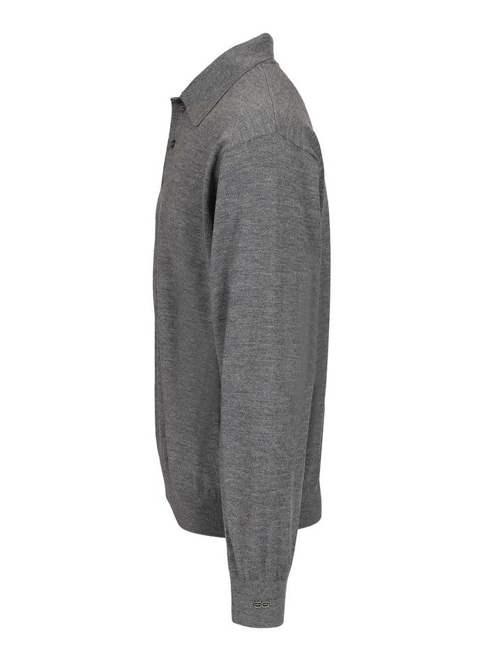 Balenciaga Polo Neck Pullover Knitwear - Grey | 5836925eef0b81091d273a7d2b56d066ad8b2276