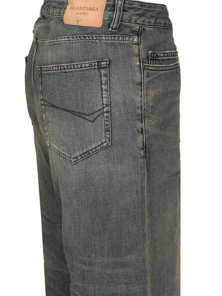 Balenciaga Relaxed-Fit Pants Jeans - Blue | aec67ca12ae20ac1b47246d29224fdcdcd7fe0f2