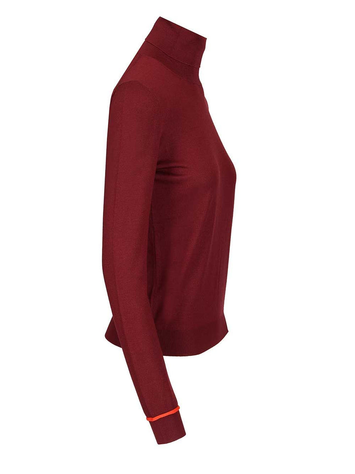 Loewe Wool Turtleneck Knitwear - Bordeaux | 43b680a86ba9cff55a49c89f71f3af15fbfd5890