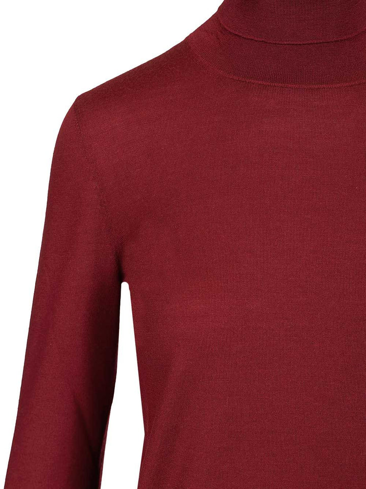 Loewe Wool Turtleneck Knitwear - Bordeaux | cb5d840d156677969cbf68a62199939214912f70