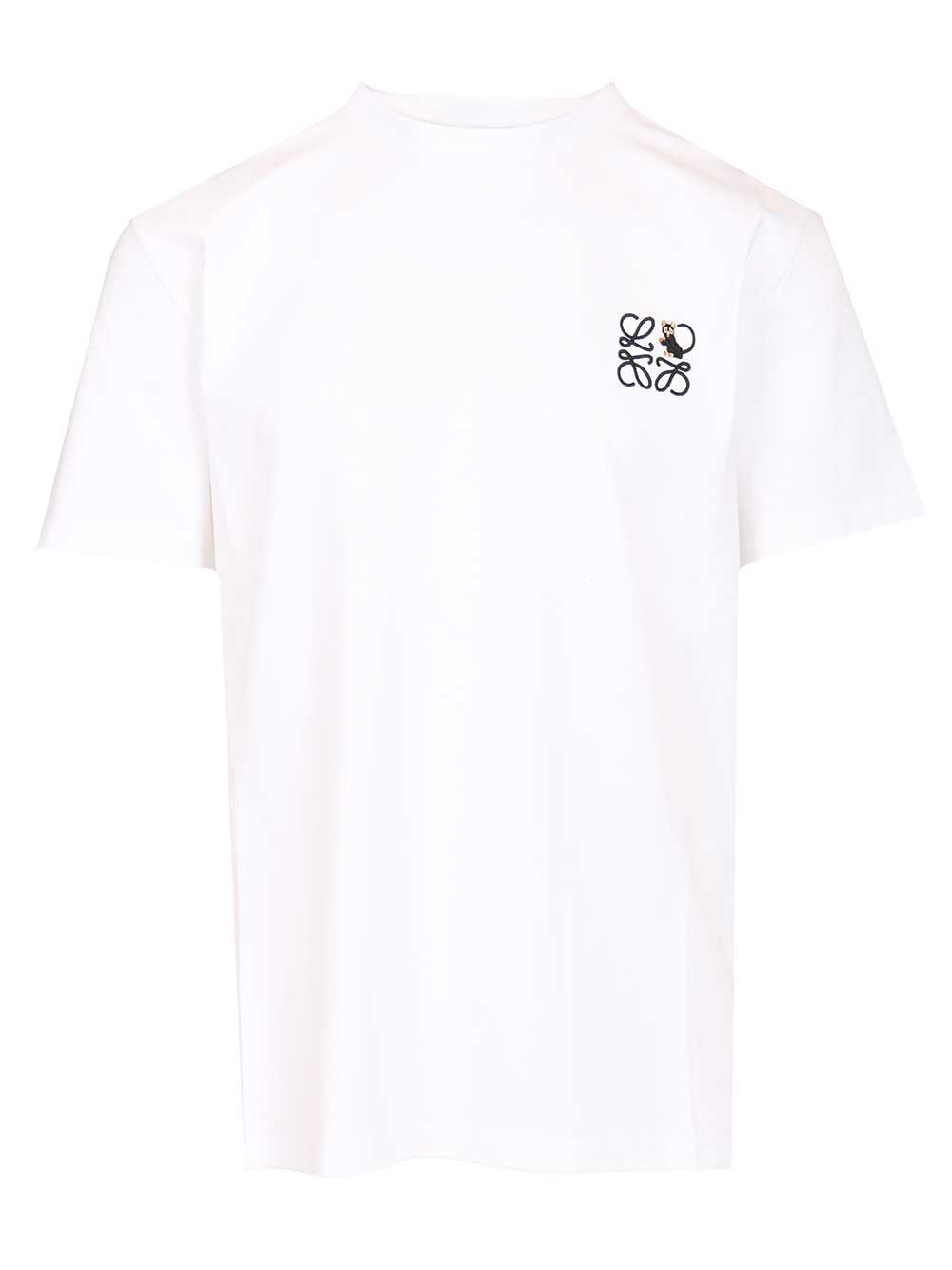 Loewe Relaxed Fit T-Shirt Shirts - White | 5ff9615fe2e85bbc34002251bc1951977f4479dd