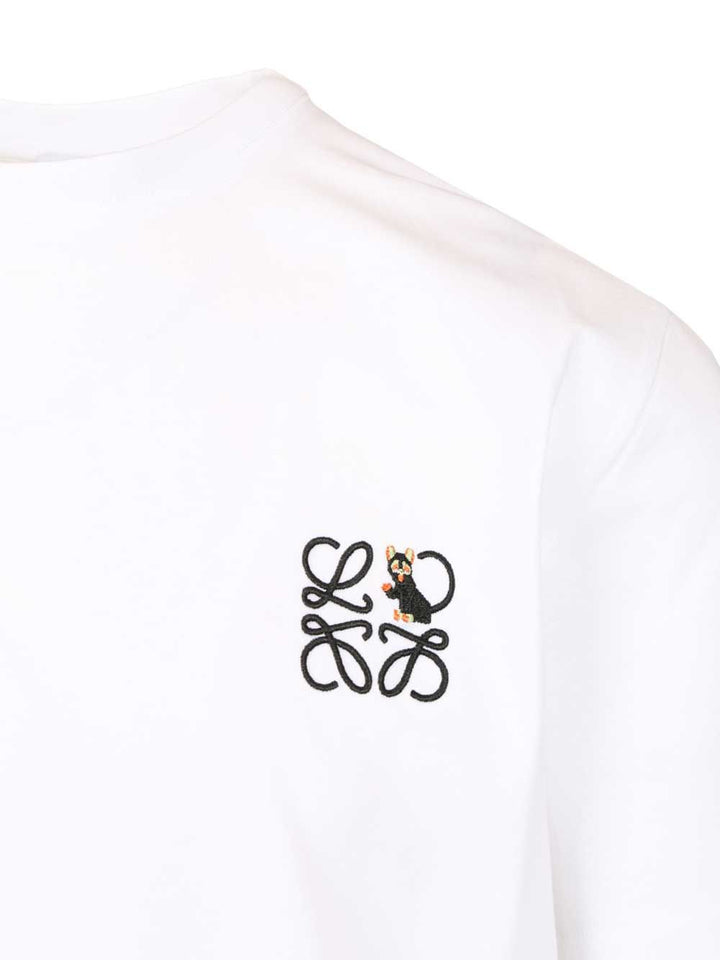 Loewe Relaxed Fit T-Shirt Shirts - White | 845cf15ac34be59d10508be14fd24ea24ec6b5d0