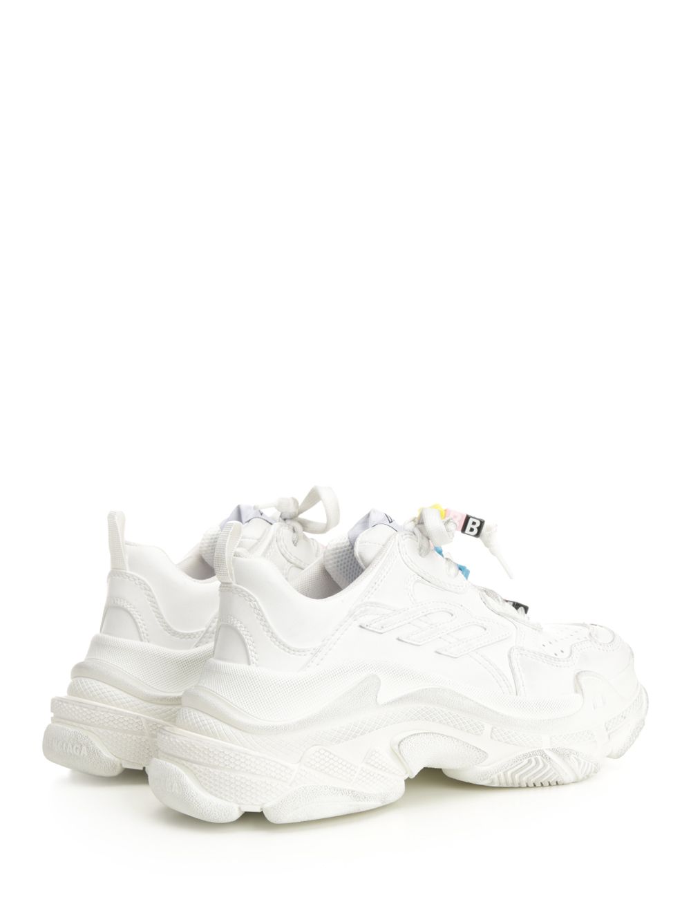 Balenciaga Triple S Sporty Sneakers - White | 7f5e77b06db9e6f47f941be365965be4780bd872