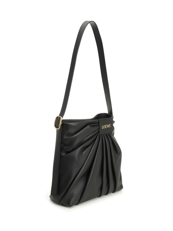 Loewe Draped Tote Shoulder Bag Crossbody Bags - Black | 04cad8d6a270de7b9631f95814c7f75840b07631