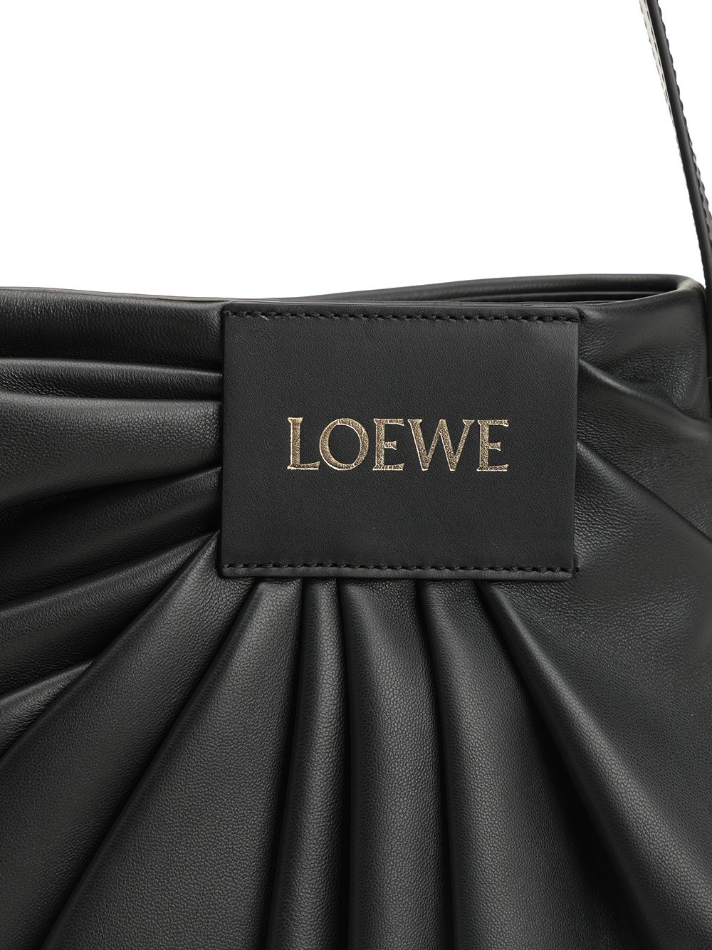 Loewe Draped Tote Shoulder Bag Crossbody Bags - Black | 391ce7b06df1d1a476ec64900cfb012ff323f0a6