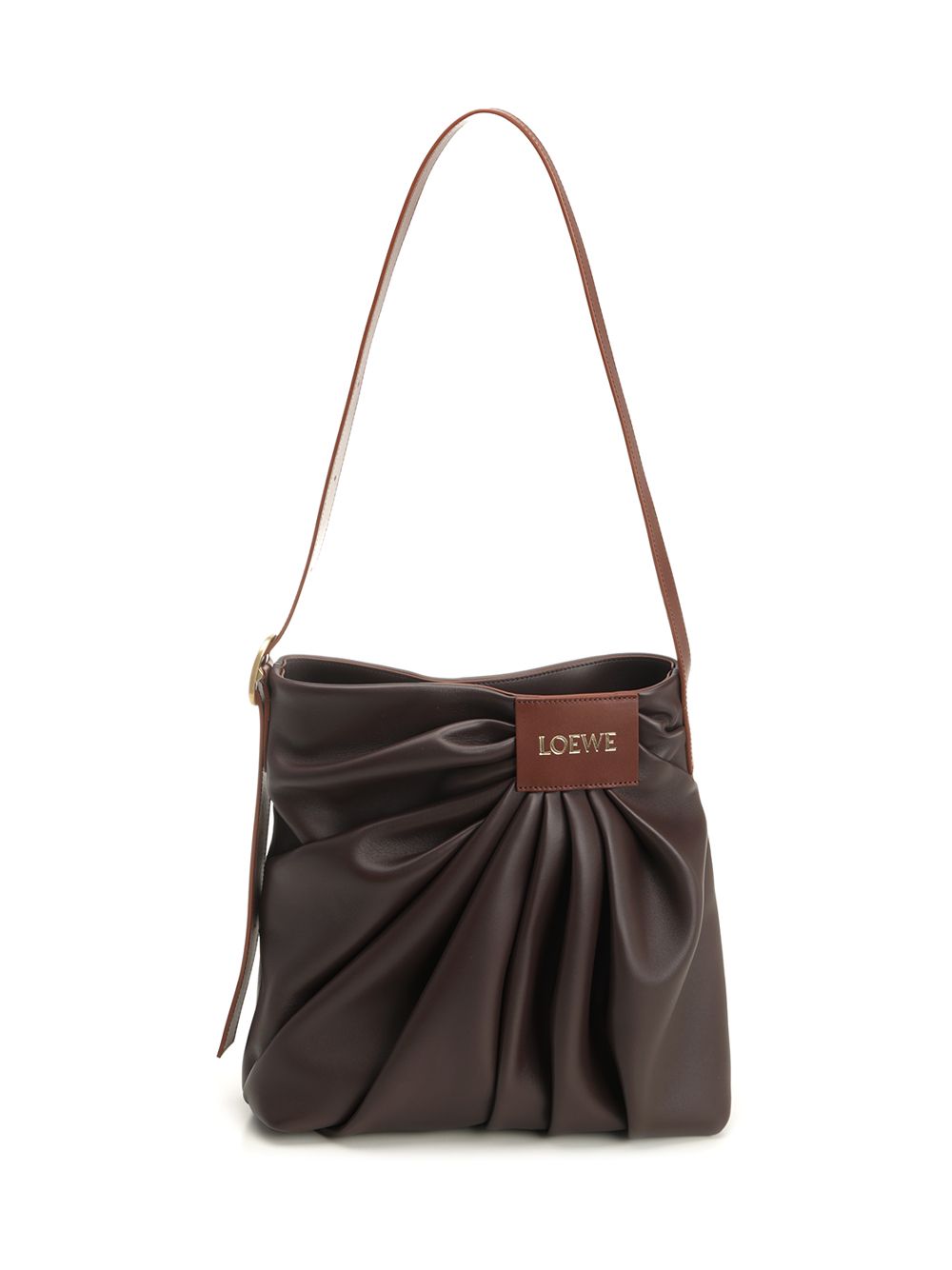 Loewe Draped Tote Shoulder Bag Crossbody Bags - Brown | 37f9b4079fe60e100486abd4d58694e26eed893c