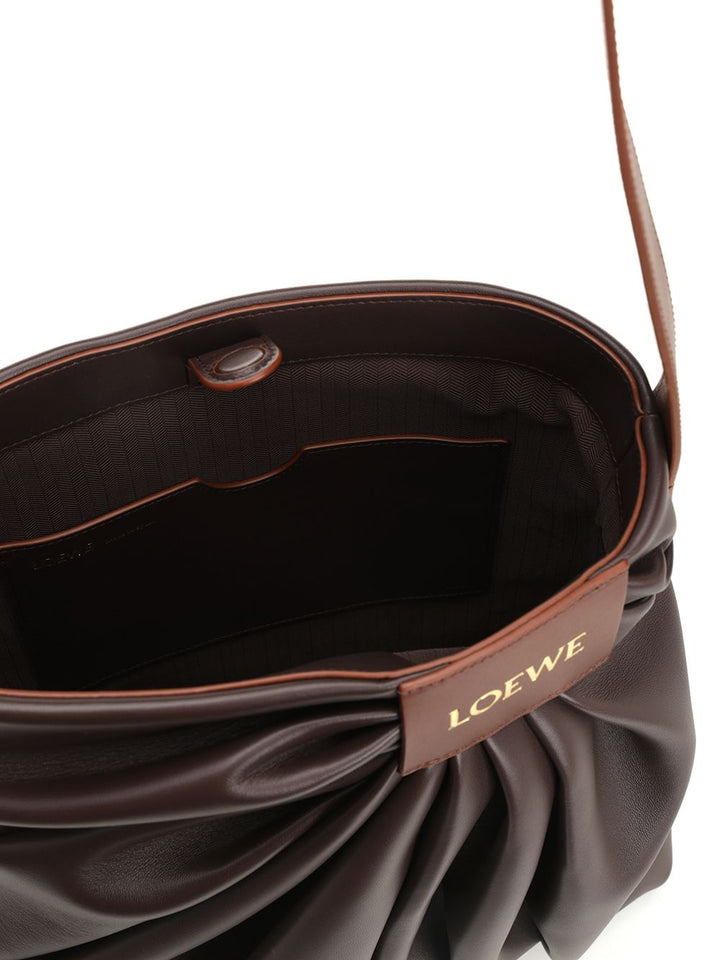 Loewe Draped Tote Shoulder Bag Crossbody Bags - Brown | 83a88d80a714d8b5ac75684a9ced5c43600b5ed3