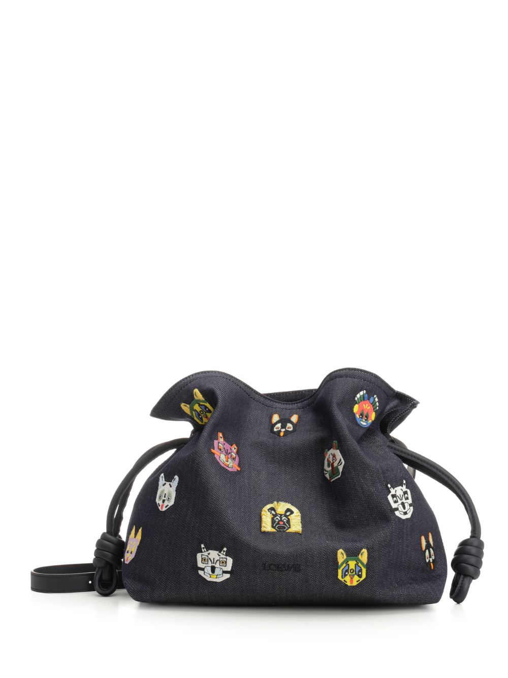 Loewe Flamenco Clutch “Cats” Clutches - Blue | ba49ad4d0c1968313b9d853bba4481a8d9d43b6d