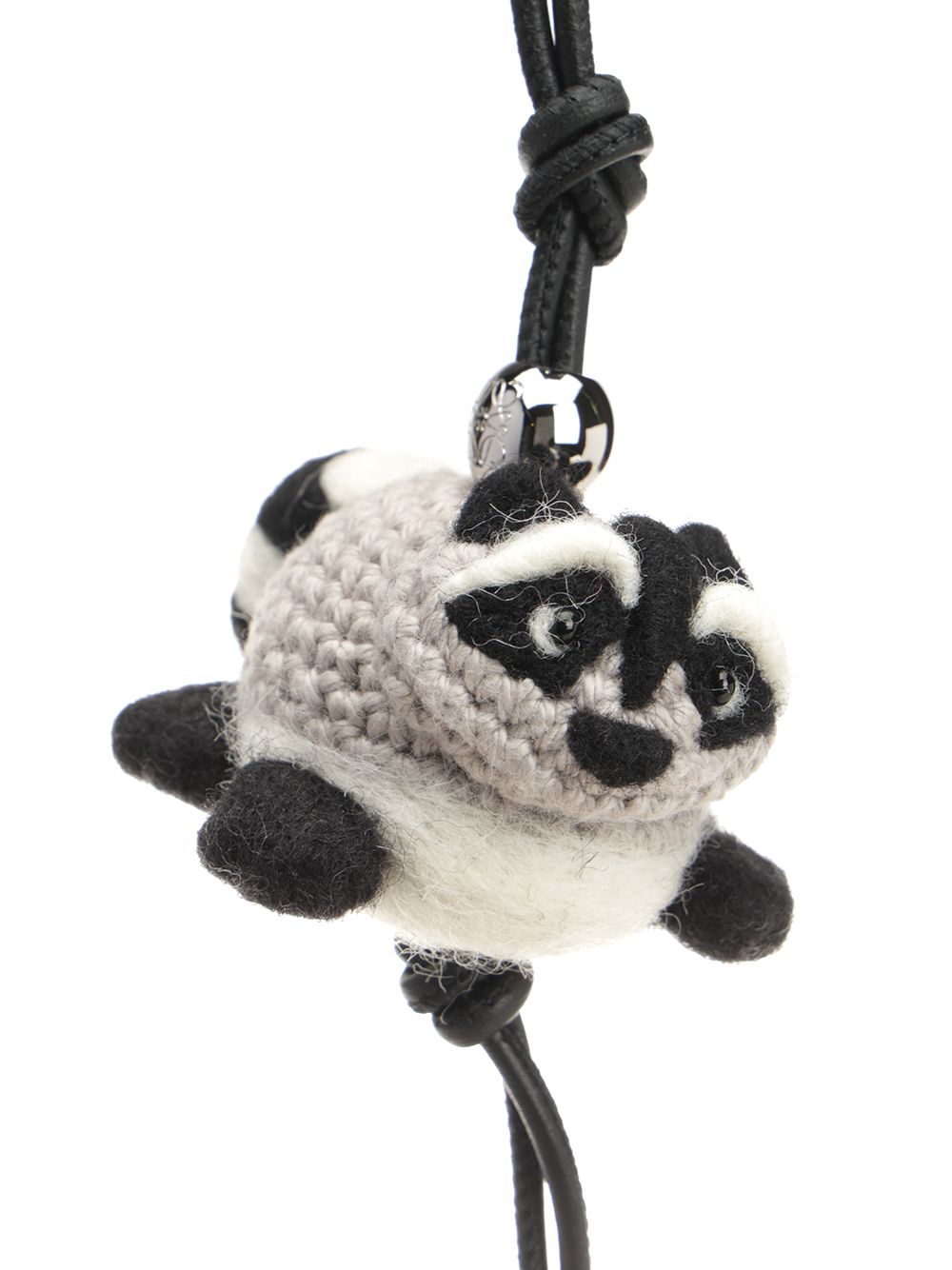 Loewe Wool Racoon Charm Keyrings - Grey | 0a53676c375b5e6dae18afb979f03f5e0a35c97e