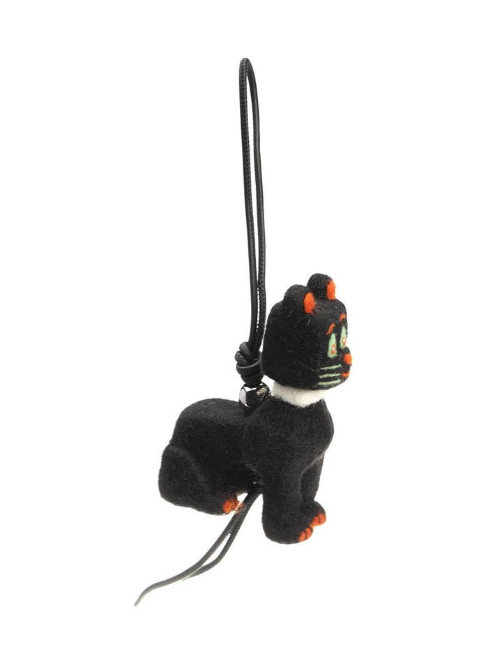 Loewe Felt Cat Charm By Louis Wain Keyrings - Black | 752080dd31e2db69e12b0ee6d26573c01c5ed1f6